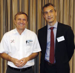 David Bean (left) pictured with Karsten Schneider.